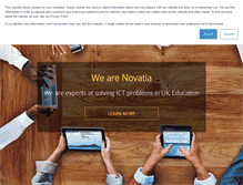 Tablet Screenshot of novatia.com